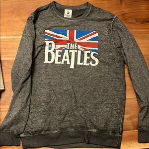 The Beatles Charcoal Tee with Union Jack